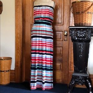 Three Pink Hearts maxi dress sz XL